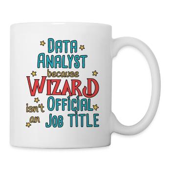 Data Analyst Wizard - Tasse - Weiß - Rechts