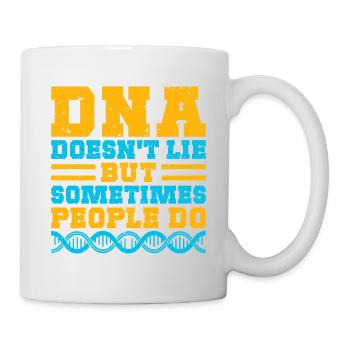 L’ADN ne ment pas - Mug blanc - blanc - Droite
