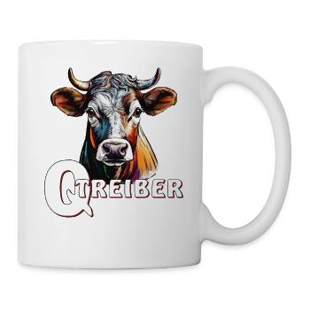 KUH Q-TREIBER - Tasse - Weiß - Rechts
