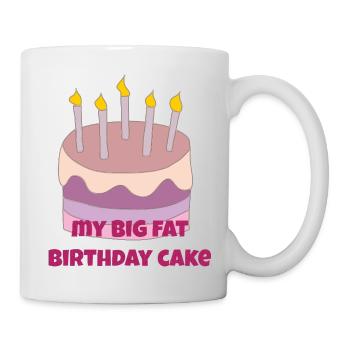 Mon gros gâteau d’anniversaire - Mug blanc - blanc - Droite