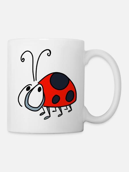 Marienkäfer - Tasse - Weiß