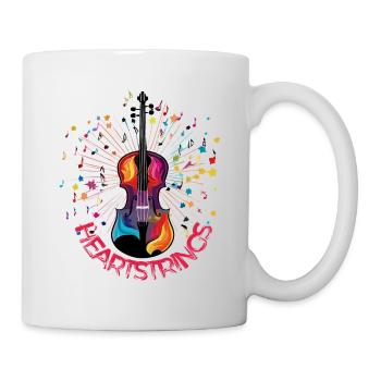 Musique pour violon | La musique au cœur - Mug blanc - blanc - Droite