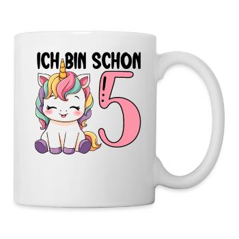 I'm Already Five Unicorn 5th Birthday - Mug - white - Right