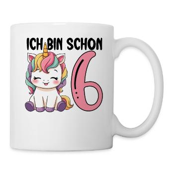 I'm Already Six Unicorn 6th Birthday - Mug - white - Right