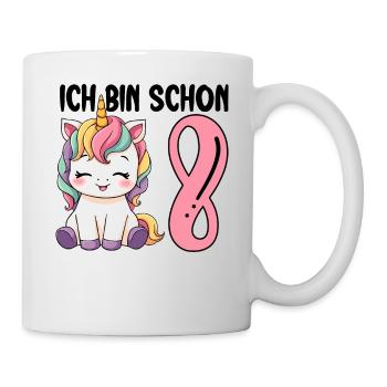 I'm Already Eight Unicorn 8th Birthday - Mug - white - Right
