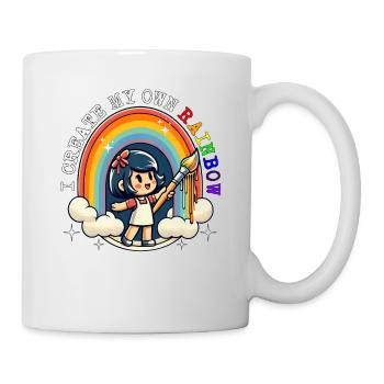 ICH ERSTELLE MEINEN EIGENEN REGENBOGEN - Tasse - Weiß - Rechts