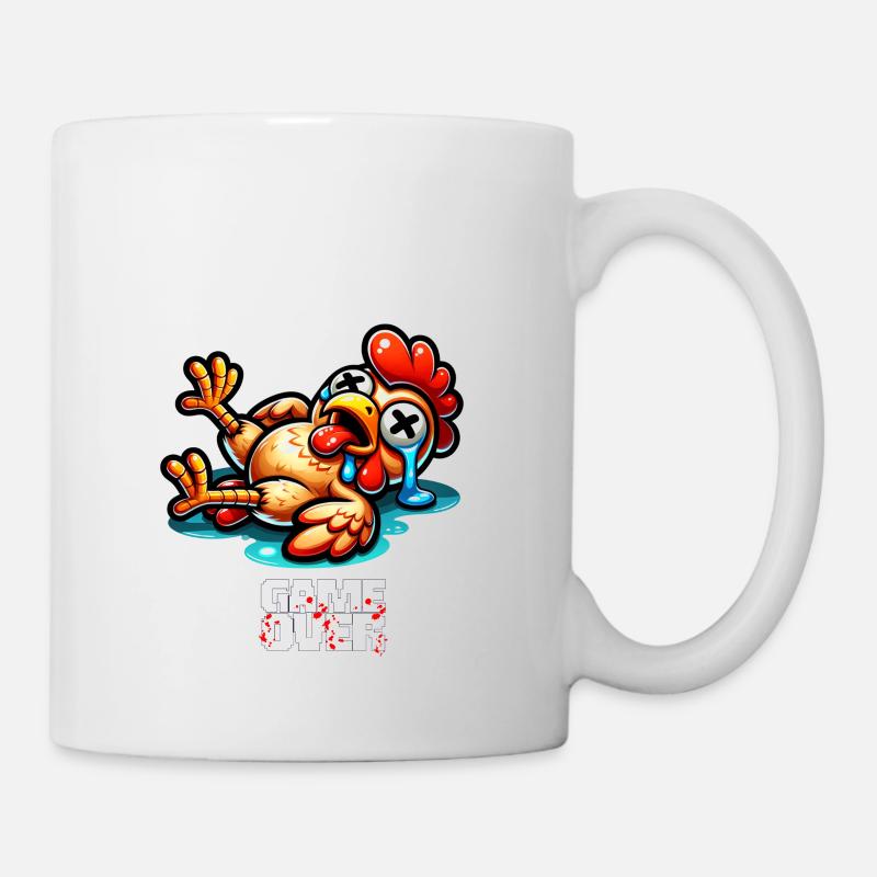 Chicken Game - Dont look at the Chicken Game Over - Tasse - Weiß