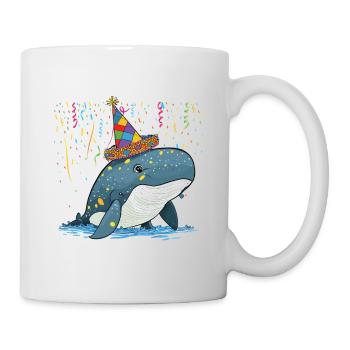 Karneval Kostüm Fasching Fastnacht - Tasse - Weiß - Rechts
