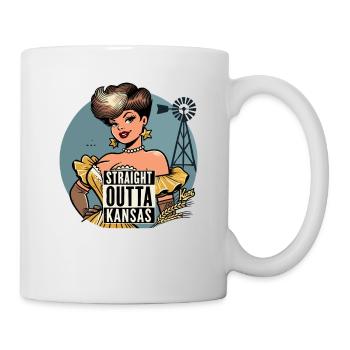 Eine Dame kommt direkt aus Kansas - Tasse - Weiß - Rechts