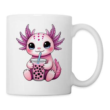 Axolotl Bubble Tea - Tasse - Weiß - Rechts