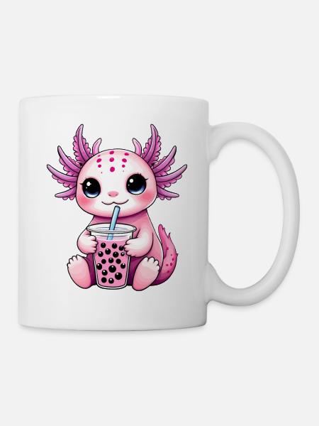 Axolotl Bubble Tea - Tasse - Weiß