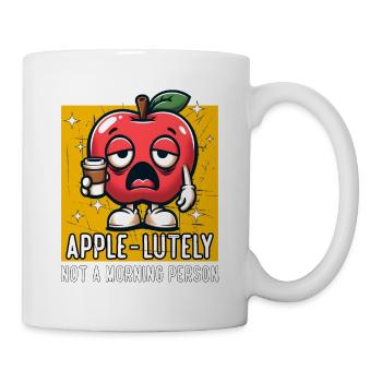 APPLE-LUTELY N’EST PAS UNE PERSONNE MATINALE - Mug blanc - blanc - Droite
