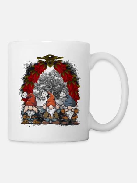 Christmas Weihnachten Märchen Märchenfigur Zwerge - Tasse - Weiß