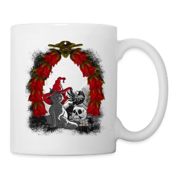 Mystical Fairy Tale Fairy Tale Character Christmas Cat - Mug - white - Right