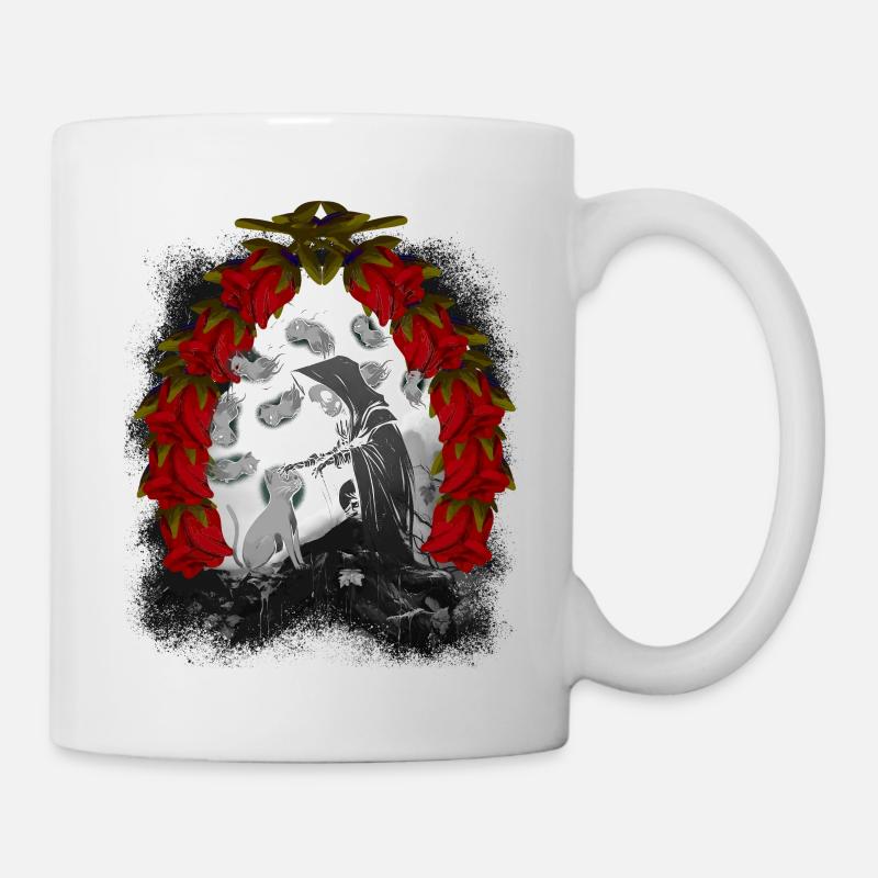 Eventyr Eventyr Eventyr Figur Spøgelse Halloween Katte Kat - Kop/krus - hvid