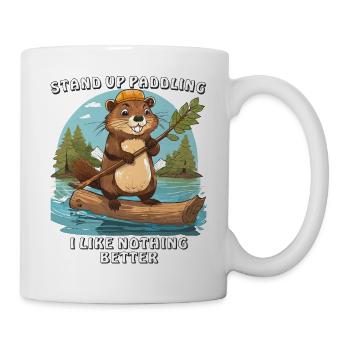 STAND UP PADDLING I LIKE NOTHING BETTER - Mug - white - Right