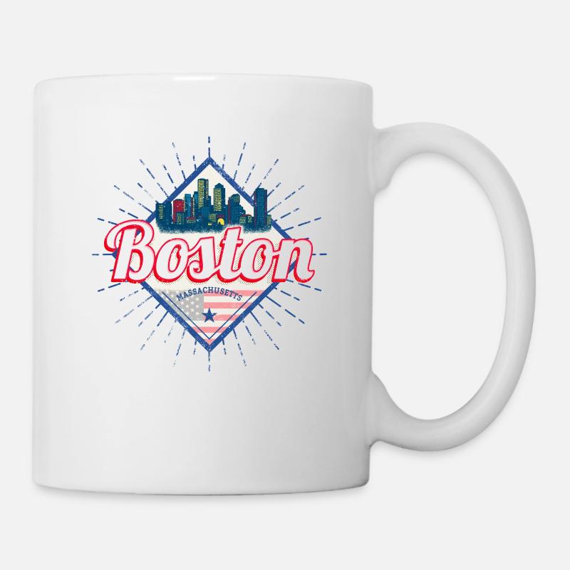 Boston, Massachusetts, États-Unis, États-Unis - Mug blanc - blanc