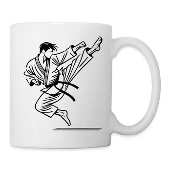 Karataka Karate Fighter teakwondo jiujitsu - Mug - white - Right