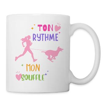 Canicross femme complicité chien sports canins - Mug blanc - blanc - Droite