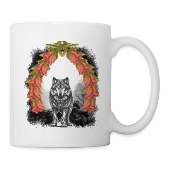 Wolf Wolves Halloween Fairy Tale Fairy Tale Character Mystical - Mug - white - Right
