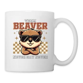 TEAM BEAVER - SAG NIEMALS NIE - Tasse - Weiß - Rechts