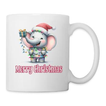 Little Elephant Christmas Hat Merry Christmas - Mug - white - Right