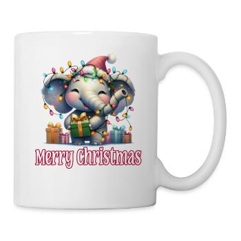 Little Elephant Christmas Hat Merry Christmas - Mug - white - Right