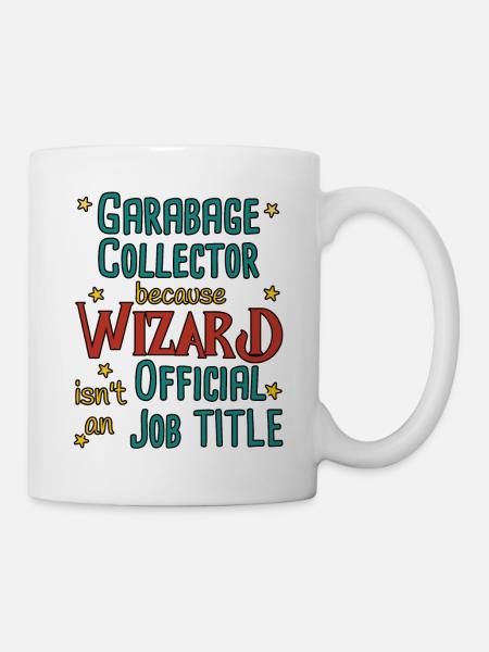 Garbage collector Wizard - Tasse - Weiß