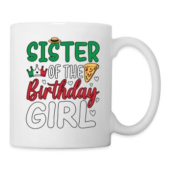 Sœur de la fille d’anniversaire - Mug blanc - blanc - Droite
