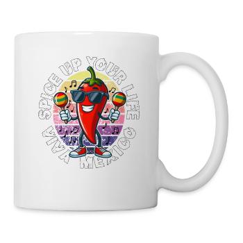 PEPPEN SIE IHR LEBEN AUF VIVA MEXICO - Tasse - Weiß - Rechts