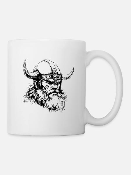 Wikinger Nordisch - Tasse - Weiß