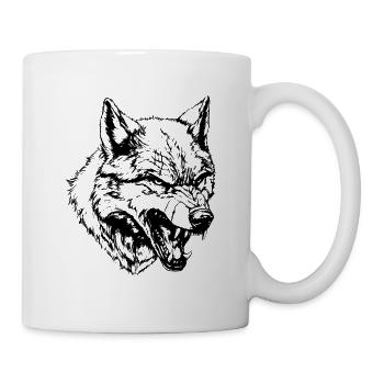 Wolf Portrait - Mug - white - Right