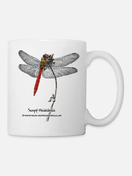 Sumpfheidelibelle - Tasse - Weiß