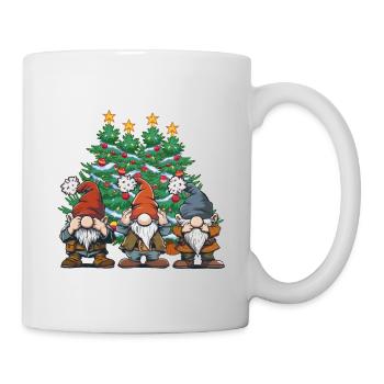 Tannenbaum Zwerge Zwerg Wichtel Märchen Xmas - Tasse - Weiß - Rechts