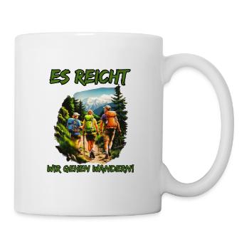 C’est assez que nous partions en randonnée - amis randonneurs - Mug blanc - blanc - Droite