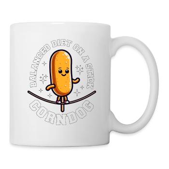 BALANCED DIET ON A STICK - CORNDOG - Mug - white - Right