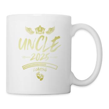 Onkel 2025 Loading Spruch - Tasse - Weiß - Rechts