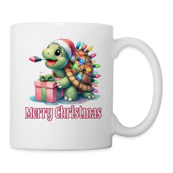 Little Turtle Christmas Hat Merry Christmas - Mug - white - Right