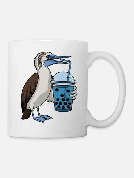 Blaufußtölpel Bubble Tea - Tasse - Weiß