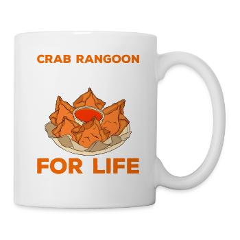Crab Rangoon Asia Food - Tasse - Weiß - Rechts