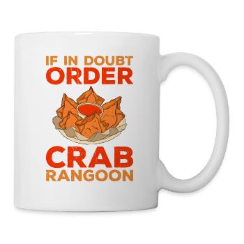 Crab Rangoon Asia Food - Tasse - Weiß - Rechts