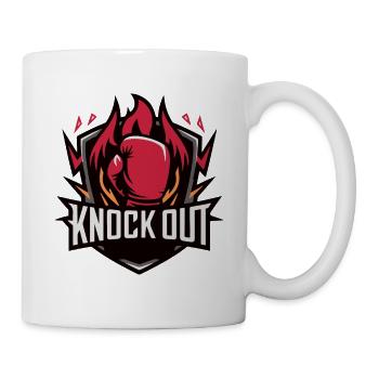 AUSKNOCK-OUT - Tasse - Weiß - Rechts