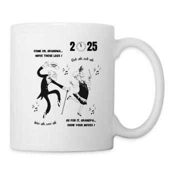 Allez, mamie, roule, grand-père ! Nouvel An 2025 - Mug blanc - blanc - Droite