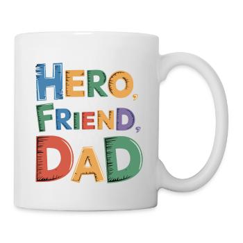 MEIN HELD MEIN FREUND MEIN VATER - Tasse - Weiß - Rechts