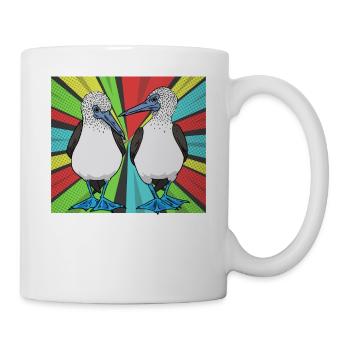 Komiker Blaufußtölpel - Tasse - Weiß - Rechts
