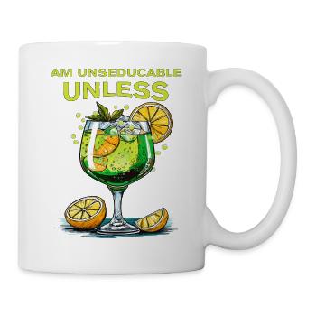 BOIRE À L’INSÉDUCTIBLE À MOINS QUE - Mug blanc - blanc - Droite