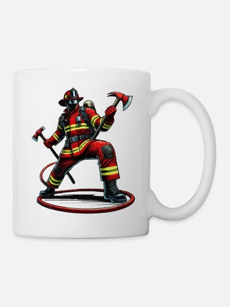Firefighter Feuerwehr - Tasse - Weiß