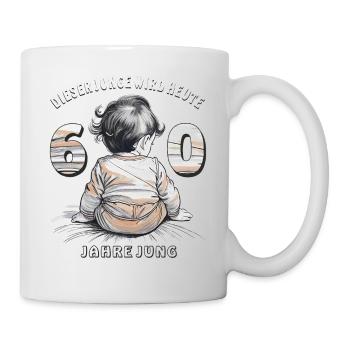 CHILD THIS BOY TURNS 60 TODAY - Mug - white - Right