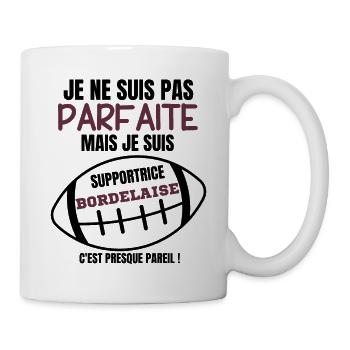 Supportrice Bordelaise Rugby - Mug blanc - blanc - Droite