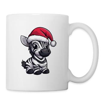 Zebra Weihnachten - Tasse - Weiß - Rechts
